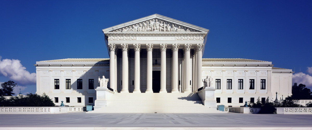 Concept art of an article about Supreme Court Ruling Boosts Civil Forfeiture Reform: U.S. Supreme Court building (AI Art)